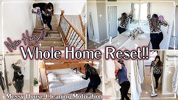 NEW HOUSE HOME RESET 2025 :: WHOLE HOUSE CLEAN WITH ME & CLEANING MOTIVATION