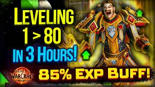 Insane! From 1 To 80 level In 3 HOURS! 85% BONUS EXP! Hurry UP | The War Within Leveling Guide