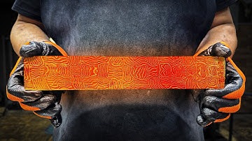 Layered Steel to Razor Sharp Cleaver | Ultimate Damascus Knife Forging