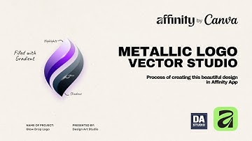 I Made This Metallic Logo in Affinity | Step-by-Step Guide