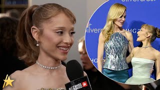 Ariana Grande REACTS To Viral Nicole Kidman Red Carpet Meeting