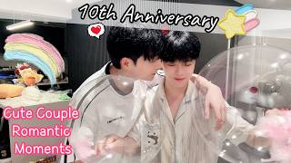 A 10th Anniversary Surprise He'll Never Forget✨💖Cute Couple Romantic Moments | Routine [Gay BL]