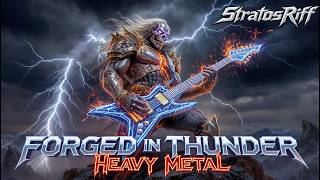 🎸 FORGED IN THUNDER: Full Heavy Metal Album 2025 | StratosRiff | Epic Riffs, Solos & Power! 🔥