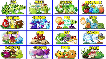 Normal Attack 16 OLD Team Plants Vs All Zombies - Who Will Win? - Pvz 2 Team Plants Battlez