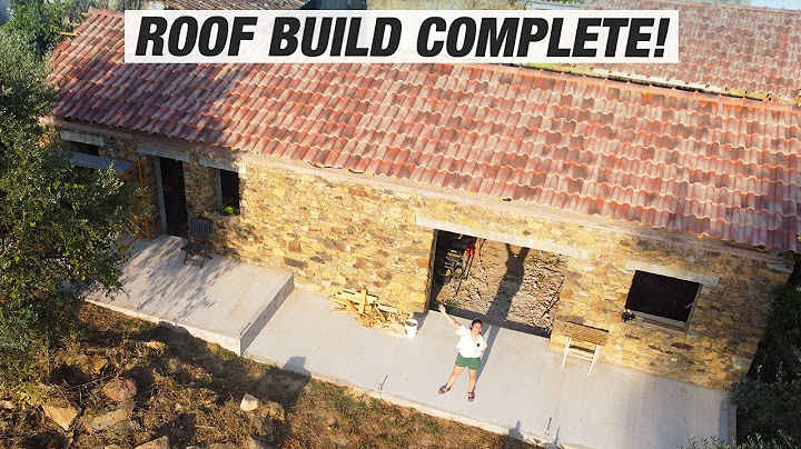 It's DONE! We Finished the Roof on Our Stone House!