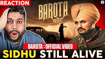 BAROTA (MUSIC VIDEO) SIDHU MOOSE WALA | THE KIDD | REACTION BY RG #justiceforsidhumoosewala