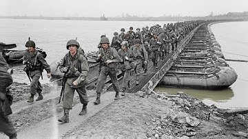 Duitse ingenieur zag Amerikanen in 8 uur een 60 meter lange brug bouwen