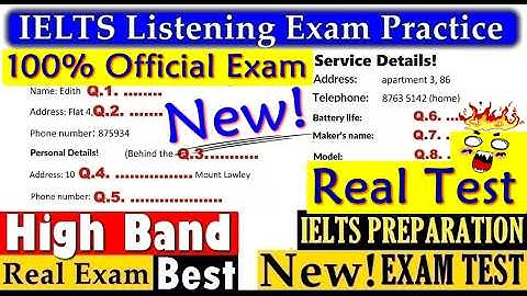 IELTS LISTENING PRACTICE TEST 2025 WITH ANSWERS | 12.11.2025