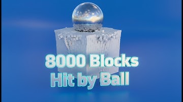 8000 Blocks Hit by Heavy Ball