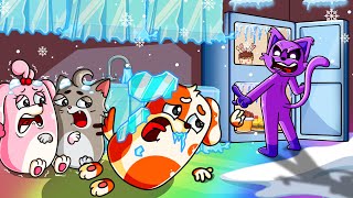 TOO HOT OUTSIDE: Hoo Doo and CatNap Make SNOW INDOORS?! | Hoo Doo Animation