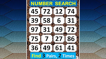 Number Search: Test Your Presence Of Mind? #braingame #memory #puzzle #quiz #mindset #match  -#340