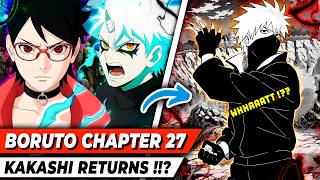 KAKASHI Returns & SARADA Leaves Konoha in CHAPTER 27 !? 🚨 Boruto Two Blue Vortex Explained