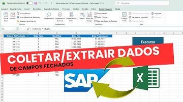 Como extrair dados do SAP para o Excel de campos fechados | Aula 10 | Aprenda a integrar SAP Excel