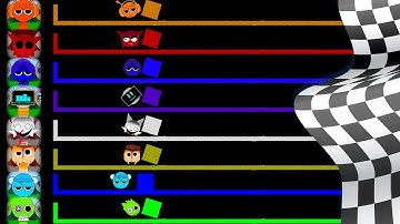 Sprunki Retake Marble Race in Algodoo — Who Will Win?