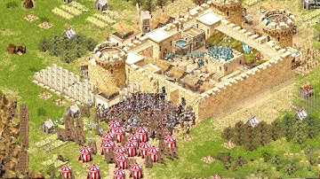 Epic 1v7 SALADIN Deathmatch Gameplay - Stronghold Crusader Definitive Edition