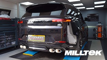 De EPISCHE 2025 Range Rover Sport (P530) is net wakker geworden - Milltek-uitlaat!