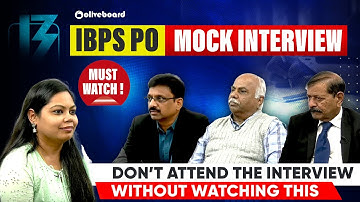 IBPS PO Mock Interview 2025 | Real Panel Experience | Must-Watch Before Your Interview | Oliveboard