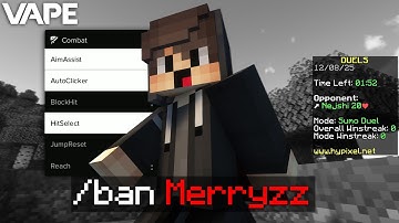 CHEATING UNTIL I GET BANNED *MAIN ACCOUNT* | Hypixel Duels (Vape V4)