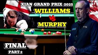 مسابقه فینال اسنوکر مورفی ویلیامز Mark Williams VS Shaun Murphy Xian Grand Prix 2025 Final Session 2