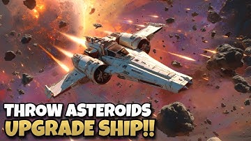 Throwing Asteroids at Enemies to Upgrade My Ship! | Galactic Glitch