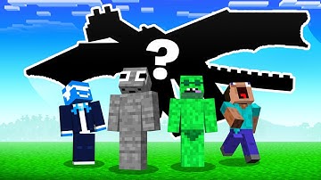 Minecraft But if we Take Damage Spawns a Random Mob...