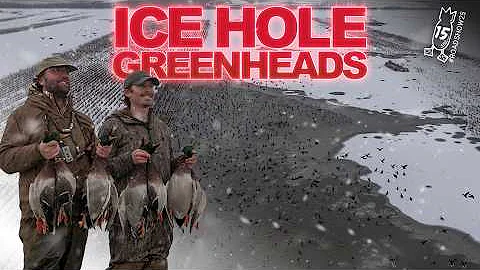 8 GREENHEADS IN AN ICE HOLE!! 2-Man Limit Gentlemen’s Duck Hunt | #ROADSHOW25 HUNT 15