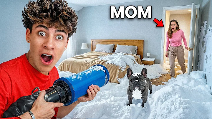 I Filled My Mom’s ROOM With Snow