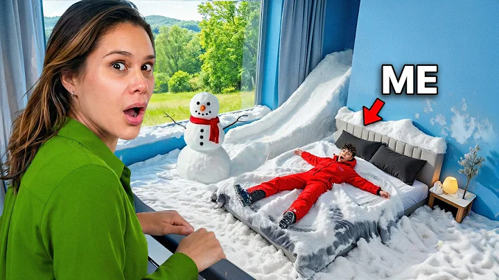 I Surprised my Mom with Snow in her Room