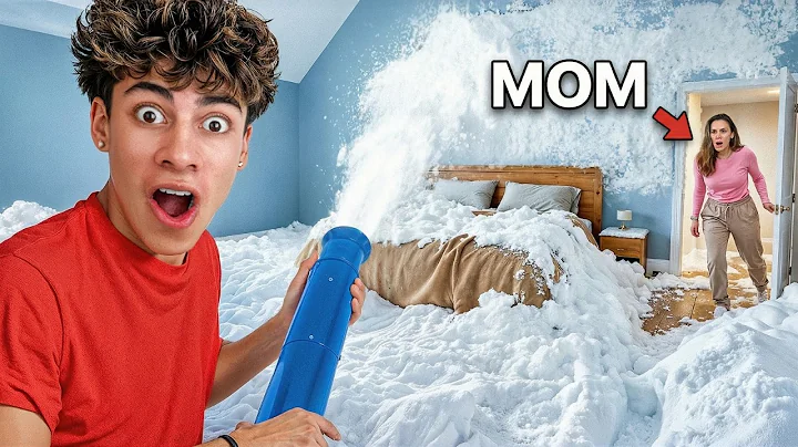 I Filled My Mom’s BEDROOM With Snow