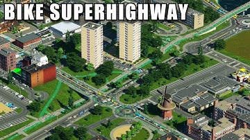 Can BIKE SUPERHIGHWAYS fix Terrible traffic in Vanilla? Cities Skylines 2 Bike Patch