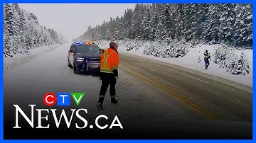 OPP officer narrowly avoids being hit by vehicle near Wawa