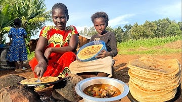 ⭐ African Mum Cooks Delicious Beef Stew & The Softest Chapati + Kitchen Door Makeover! 🔥🍲