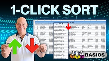 Excel Pro Tip: The One-Click Way to Sort Data For VBA Newbies + FREE Download