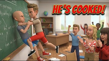 Classic Caillou Gets ABSOLUTELY DESTROYED By Classmate! Full Fight + Arrest + Grounded