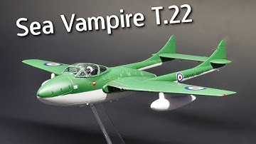 Building a Custom Airfix Sea Vampire T.22 in 1/72 Scale. Converting a Vampire T.11 - Build & Review!