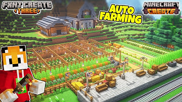 AUTO-FARMING EVERYTHING in Minecraft Create Mod!