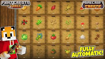 AUTO-FARMING EVERYTHING in Minecraft Create Mod!