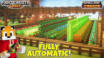 AUTO-FARMING EVERYTHING in Minecraft Create Mod!