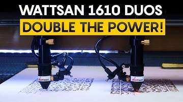 Double Your Productivity with the Wattsan 1610 DUOS Laser Machine!