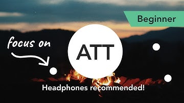 Attention Training Technique (ATT) in Metacognitive Therapy. (Beginner 1)