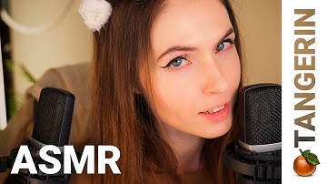 ASMR Nails Mic Scratching, Whispering & Eye Contact | Tangerin