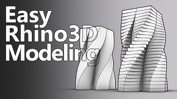 Complex Buildings Concept Step by Step in Rhino 3D