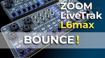 DEMO: Zoom Livetrak L6max BOUNCE | Opnemen | Overdubben