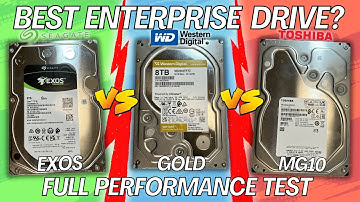 Seagate Exos vs WD Gold vs Toshiba MG Enterprise Drive Comparison