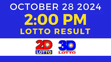 2pm Lotto Result Today October 28 2024 | PCSO Swertres Ez2