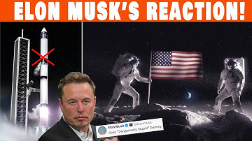 Elon Musk heeft dit zojuist verklaard nadat de chef van NASA waarschuwde: "Geen landing op de maan!"