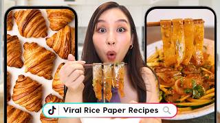 Testing Viral Rice Paper Recipes 🥐