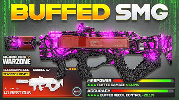 this *BUFFED* CARBON 57 is the BEST SMG META LOADOUT in BO7 WARZONE! (Best SMG Loadout for Warzone)