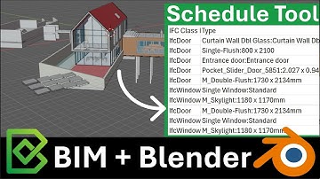 BIM Scheduling in Blender in 15 mins using Bonsai and IFC data