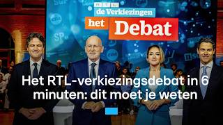 Bekijk de hoogtepunten uit het RTL-verkiezingsdebat | RTL Nieuws